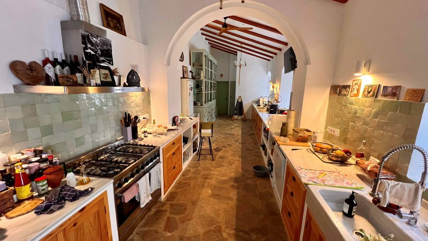 Cortijo del SXVIII sierra de grazalema en venta cocina rustica