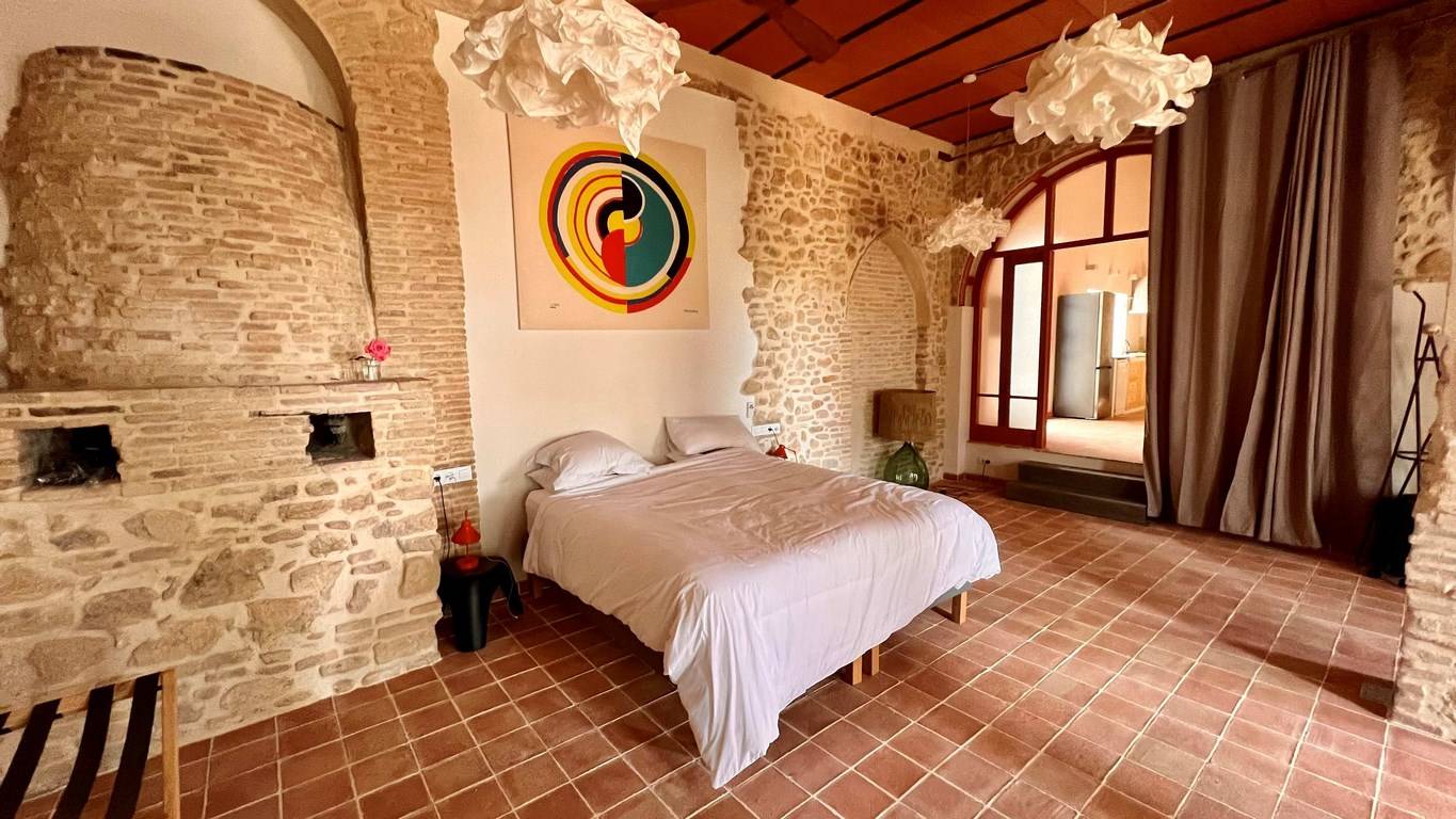 Cortijo del SXVIII sierra de grazalema en venta dormitorio principal