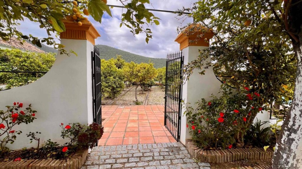 Cortijo del SXVIII sierra de grazalema en venta puerta cancela