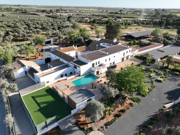 Hacienda de olivar original recién restaurada a 10′ del aeropuerto de Sevilla, con 6 has. buenas instalaciones hípicas