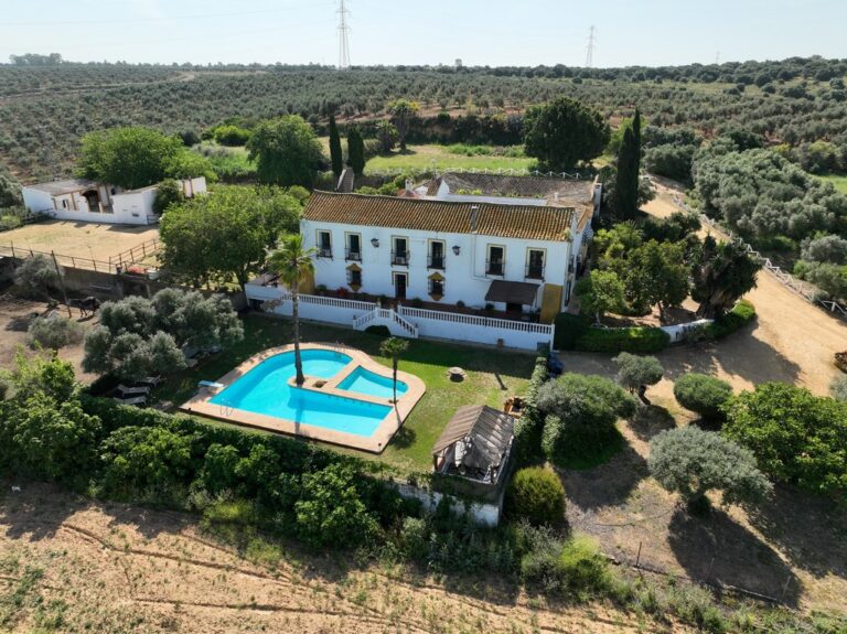 Hacienda del SXVIII en explotación para turismo rural, con instalaciones hípicas, cerca del aeropuerto de Sevilla